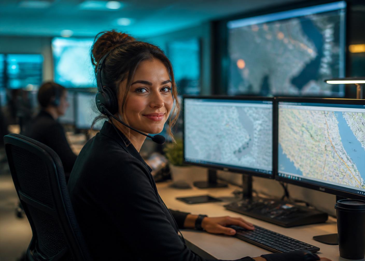 Dispatch operator monitoring routes